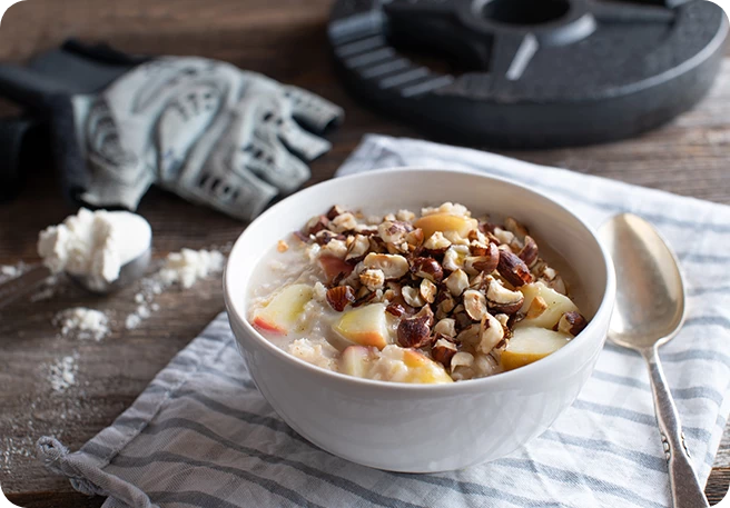 Sportler Frühstück mit Kohlenhydraten Sportler Frühstück mit Kohlenhydraten